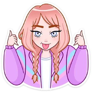 😛 emoji Эмили :: @stickroom Telegram sticker 23 of 48