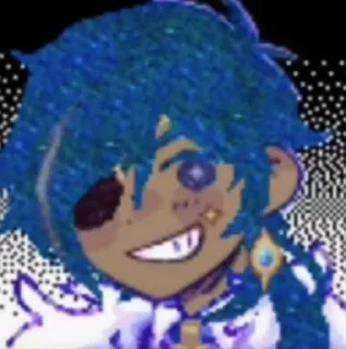 😁 emoji Omori x Genshin Impact Telegram sticker 20 of 44
