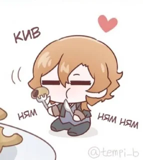 🥰 emoji Чиби Чу 🍷 Telegram sticker 19 of 39