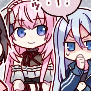 🤖 emoji MegurineLuka Telegram sticker 14 of 48