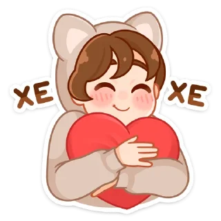 ❤️ emoji Пичи и Шоко @Nyasticks Telegram sticker 17 of 49