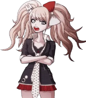 🤨 emoji ~ ikusaba mukuro by @wanna_s_l_e_e_p ~ Telegram sticker 10 of 120