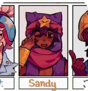 🌟 emoji ‹𝘚𝘈𝘕𝘋𝘠› ::from brawl stars:: b Telegram sticker 16 of 34