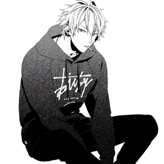 😎 emoji @anime_stickerr Аниме Куны Telegram sticker 6 of 25