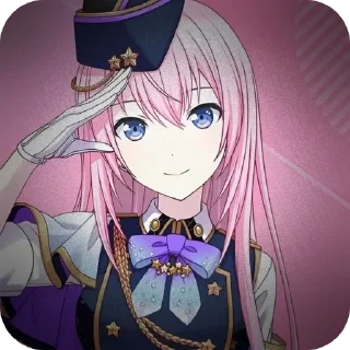 👄 emoji ⊹𝆹𝅥𝆹𝅥Megurine Luka𝆹𝅥𝆹𝅥⊹ Telegram sticker 18 of 31