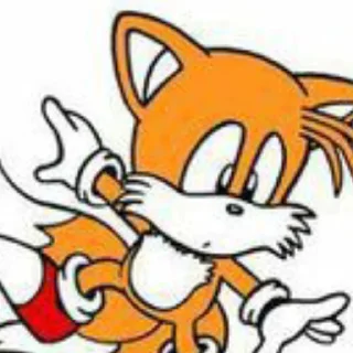 😕 emoji Classic Tails. Telegram sticker 13 of 30