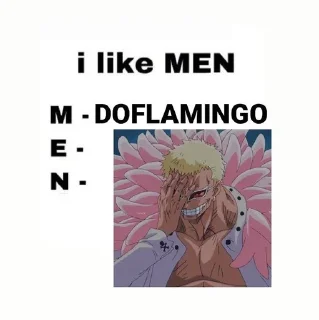 🖤 emoji I like men from One piece! Telegram sticker 9 of 31