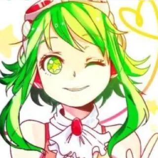 😉 emoji 💚gumi megpoid💚 Telegram sticker 11 of 14