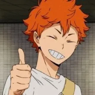 👍 emoji Hinata Telegram sticker 6 of 82