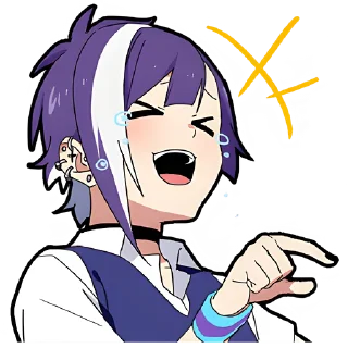 😂 emoji Ленивая тян 2 @Nyasticks Telegram sticker 15 of 41