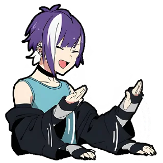 😁 emoji Ленивая тян 2 @Nyasticks Telegram sticker 13 of 41