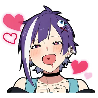 😍 emoji Ленивая тян 2 @Nyasticks Telegram sticker 12 of 41