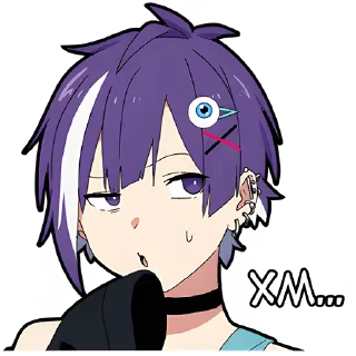 🤔 emoji Ленивая-тян @Nyasticks Telegram sticker 21 of 41