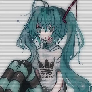 💙 emoji Хатсуне Мику💙🕊️ Telegram sticker 6 of 60