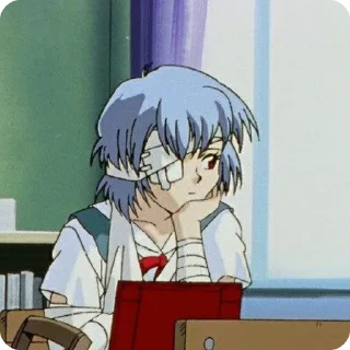 🤔 emoji ♡Ayanami Rei♡ Telegram sticker 20 of 43