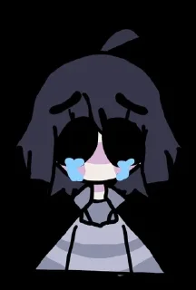 😭 emoji Core!Frisk Telegram sticker 9 of 17