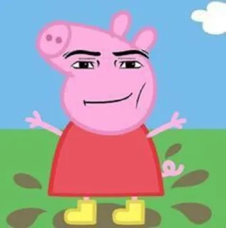 Sticker from peppa pig