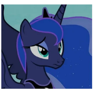 😟 emoji Принцесса Луна Telegram sticker 6 of 15
