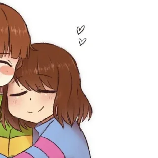 ❤️ emoji Frisk by : @stickers_undertale Telegram sticker 7 of 22