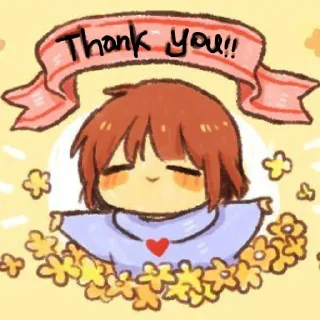 ❤️ emoji Frisk by : @stickers_undertale Telegram sticker 5 of 22