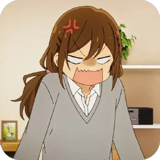 😡 emoji horimiya❤️ Telegram sticker 18 of 52