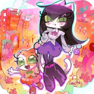 🐱 emoji Next Friday: magical MEOW MEOW Telegram sticker 23 of 26