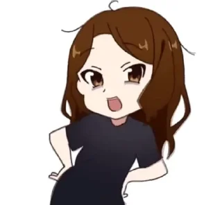 💃 emoji Мори гяру ` :: @yktidit Telegram sticker 8 of 15