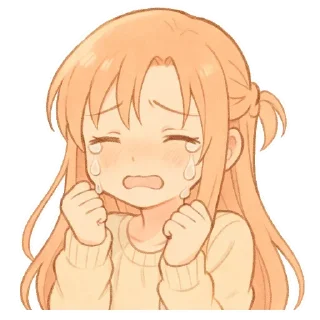 😭 emoji Asuna & Парные 🫶 | @AsuMeo Telegram sticker 19 of 110