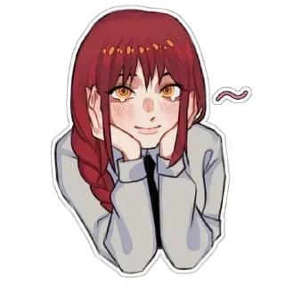 ❤ emoji Макима • [@LIQUORRRRRR] Telegram sticker 21 of 50
