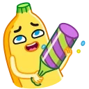 😀 emoji Banana Telegram sticker 19 of 27