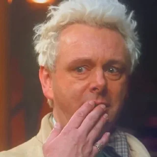 😨 emoji Good omens s2 Telegram sticker 15 of 79