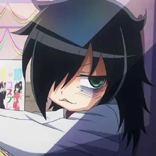 😏 emoji Томоко Куроки Telegram sticker 5 of 30