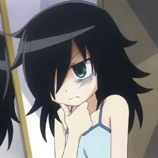 🤔 emoji Томоко Куроки Telegram sticker 7 of 30