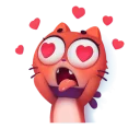 😍 emoji котёнок Таффи Telegram sticker 21 of 34