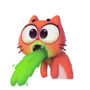 🤢 emoji котёнок Таффи Telegram sticker 18 of 34