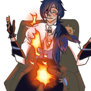 🔥 emoji Будни Кэйи Telegram sticker 5 of 10
