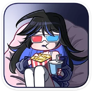 🍿 emoji Леся @anime4_arts Telegram sticker 13 of 48