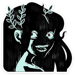 💀 emoji Русалка Леся • @TgSticker Telegram sticker 17 of 49