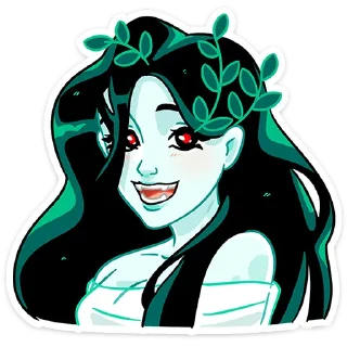 😀 emoji Русалка Леся • @TgSticker Telegram sticker 8 of 49