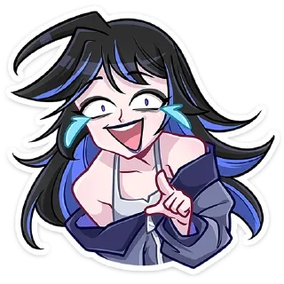 😅 emoji Леся @anime4_arts Telegram sticker 16 of 48