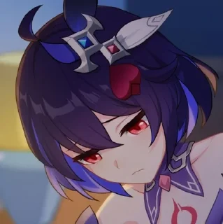 😔 emoji Seele queen :: @Ve_por_ello Telegram sticker 22 of 49