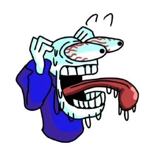 😱 emoji Бред сумашедшего Telegram sticker 1 of 87