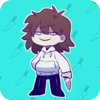🔪 emoji Jeff The Killer cr: ijustwannahavefun | @RenWinFox Telegram sticker 7 of 75