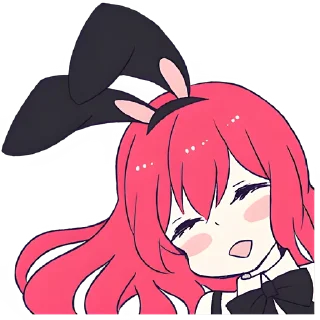☺️ emoji Девочка-кролик @Nyasticks Telegram sticker 10 of 41
