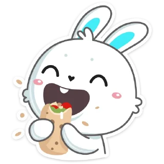 🌯 emoji Кролик Олег :: @stickroom Telegram sticker 6 of 77