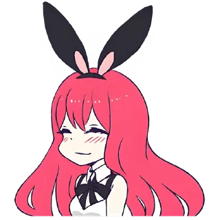 ☺️ emoji Девочка-кролик @Nyasticks Telegram sticker 20 of 41