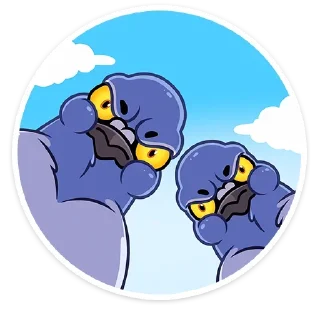 😡 emoji Голубь Михаил • @stickers_vk Telegram sticker 24 of 48