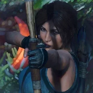 🌟 emoji Lara Kroft #TombRaider Telegram sticker 6 of 43