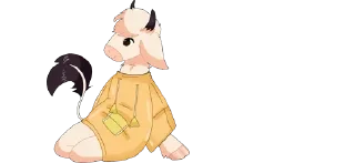 🌻 emoji 💜cows-25 @moolokobot Telegram sticker 12 of 120