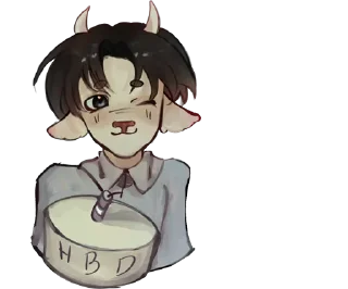🍰 emoji 💜cows-41 @moolokobot Telegram sticker 8 of 120